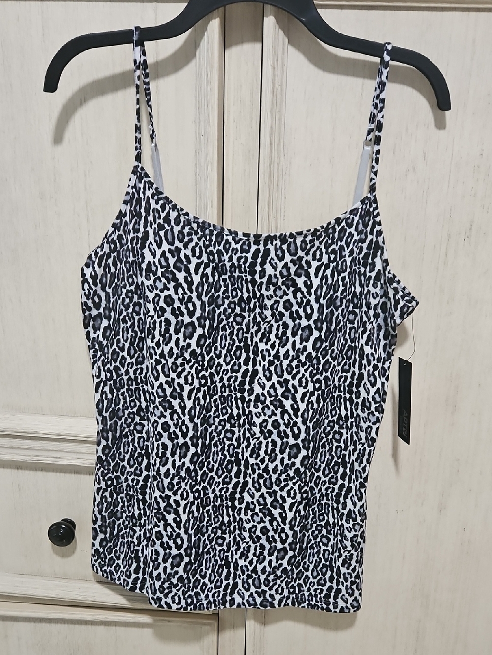 Apt. 9 Black & White Leopard Print Cami